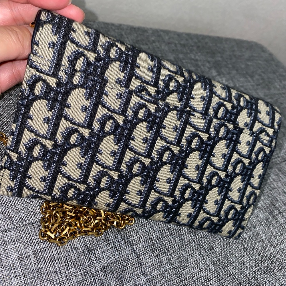Dior Oblique Saddle Crossbody Bag/Wallet on Chain - Picture 11 of 15